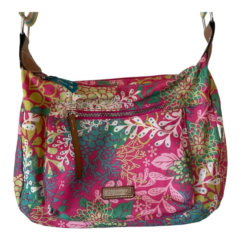 Lily Bloom Kathryn Classic Hobo Crossbody Floral Bag